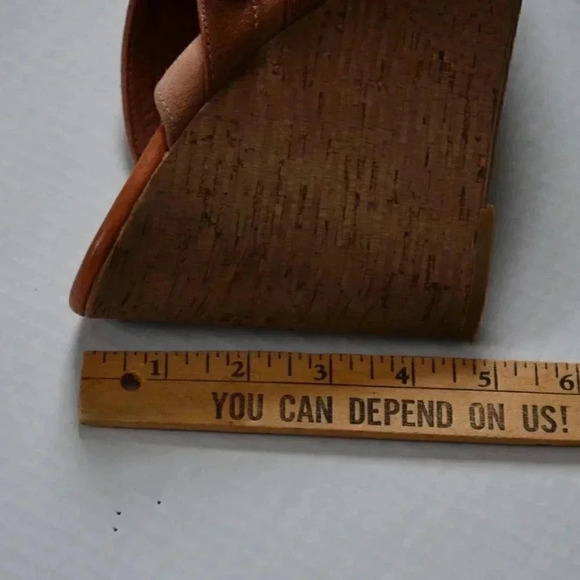 LUCKY BRAND  Leather Cork Wedges - Picture 4 of 8